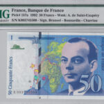 Frankreich 50 Francs 1992 Pick Pick 157a UNC Vorderseite