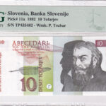 Slowenien 10 Tolar 1992 Pick Pick 11a UNC Vorderseite