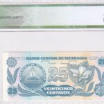 Nicaragua 25 Centavos de Córdoba 1991 Pick P-170a UNC Rückseite