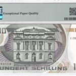 Österreich 100 Schilling 1984 Pick Pick 150 UNC Rückseite