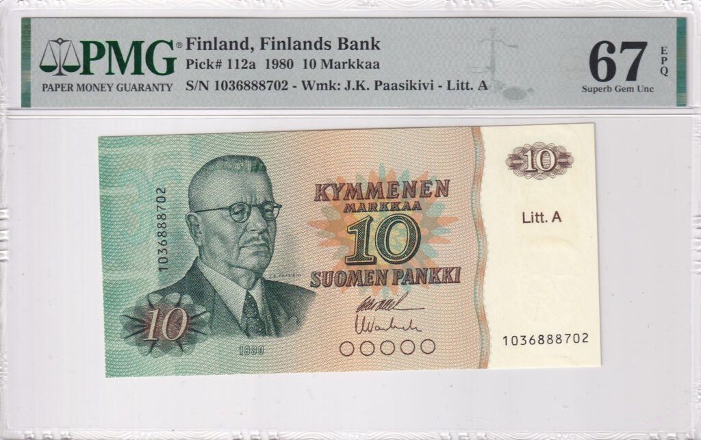 Finnland – 10 – Markkaa – 1980