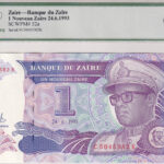 Zaire 1 Nouveau Zaïre 1993 Pick P-52a UNC Vorderseite