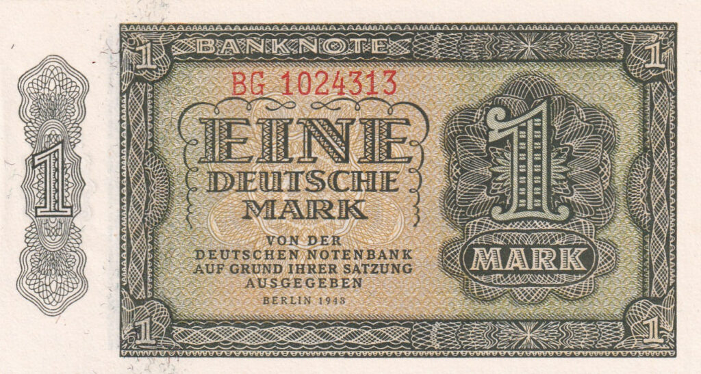 DDR – 1 – Deutsche Mark – 1948