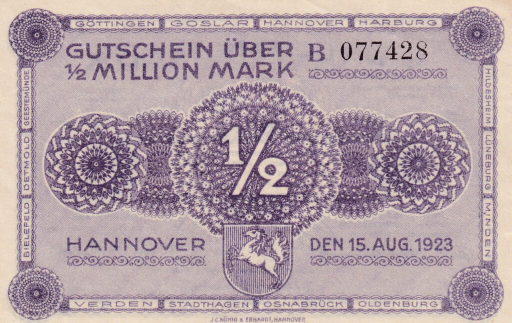 Notgeld Deutschland – 500000 – Mark – 1923