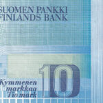 Finnland 10 Markkaa 1986 Pick P.113a (16) UNC Rückseite