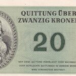 Böhmen und Mähren 20 Kronen 1943 UNC Vorderseite