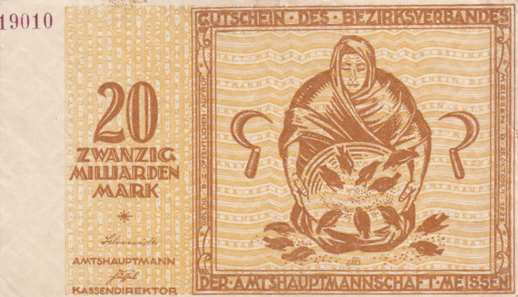 Notgeld Deutschland – 20 – Milliarden Mark – 1923