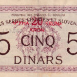 Jugoslawien 5 Dinars 1919 Pick P-16 VF Vorderseite