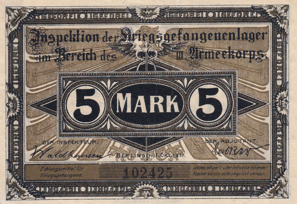 Notgeld Deutschland – 5 – Mark – 1917