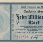 10 Milliarden Mark 1923 UNC Rückseite