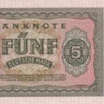DDR 5 Deutsche Mark 1955 Pick P-17 UNC Rückseite