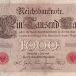 Deutsches Reich 1000 Mark 1898 Pick P-21 VF Vorderseite