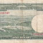 Jordanien 1 Dinar 1949 Pick Pick 6 VF Rückseite