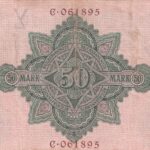 Deutsches Reich 50 Mark 1906 Pick 26a VF Rückseite