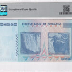 Simbabwe 100 Trillion Dollars 2008 Pick 91 UNC Rückseite