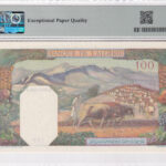 Algerien 100 Francs 1945 Pick 85 UNC Rückseite