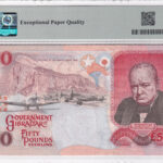 Gibraltar 50 Pounds Sterling 2006 Pick P-34a UNC Rückseite