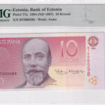 Estland 10 Krooni 1994 Pick 77a UNC Vorderseite