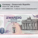 DDR 20 Mark 1989 Pick CS1 UNC Vorderseite