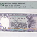 Ruanda 100 Francs 1982 Pick 18 UNC Vorderseite