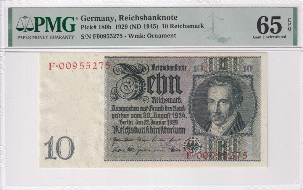 Deutschland – 10 – Reichsmark – 1929