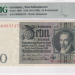 Deutschland 10 Reichsmark 1929 Pick 180b UNC Vorderseite
