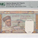 Algerien 100 Francs 1945 Pick 85 UNC Vorderseite