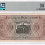 Deutsches Reich 20 Reichsmark 1940-1945 Pick R139 UNC Rückseite