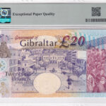 Gibraltar 20 Pounds 2004 Pick 31a UNC Rückseite