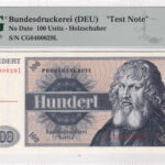 100 Units UNC Vorderseite