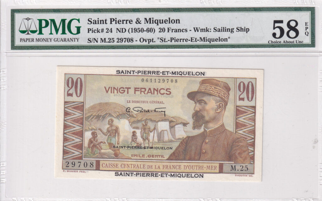 St. Kitts und Nevis – 20 – Francs – 1950-1960