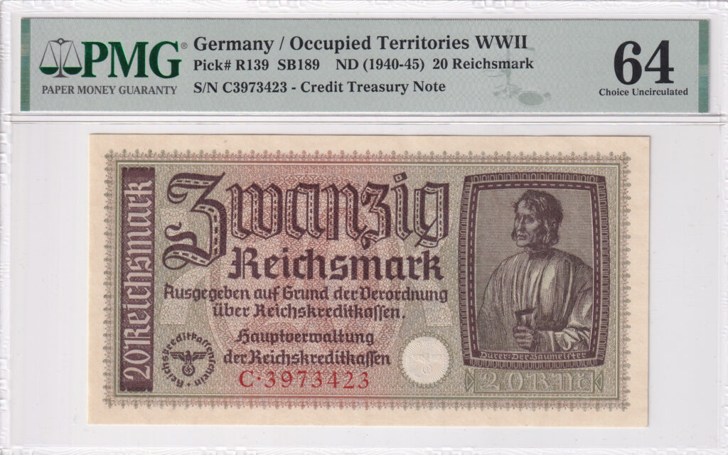 Deutsches Reich – 20 – Reichsmark – 1940-1945