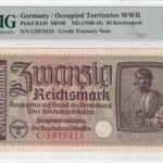Deutsches Reich 20 Reichsmark 1940-1945 Pick R139 UNC Vorderseite