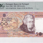 Portugal 500 Escudos 1992 Pick 180d AU/UNC Vorderseite
