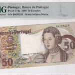 Portugal 50 Escudos 1968 Pick 174a UNC Vorderseite