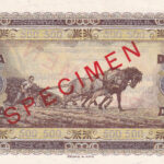 Jugoslawien 500 Dinara 1946 Pick 66 - SPECIMEN UNC Rückseite