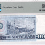 DDR 100 Mark 1975 Pick 31a UNC Rückseite