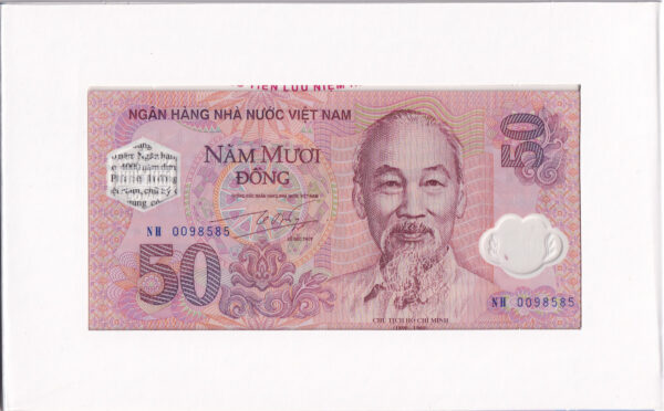 Vietnam 50 Đồng 2001 Pick 118a UNC Vorderseite