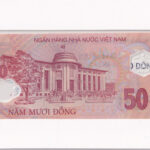 Vietnam 50 Đồng 2001 Pick 118a UNC Rückseite