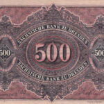 Deutsches Reich 500 Mark 1911 Pick S953b XF Rückseite