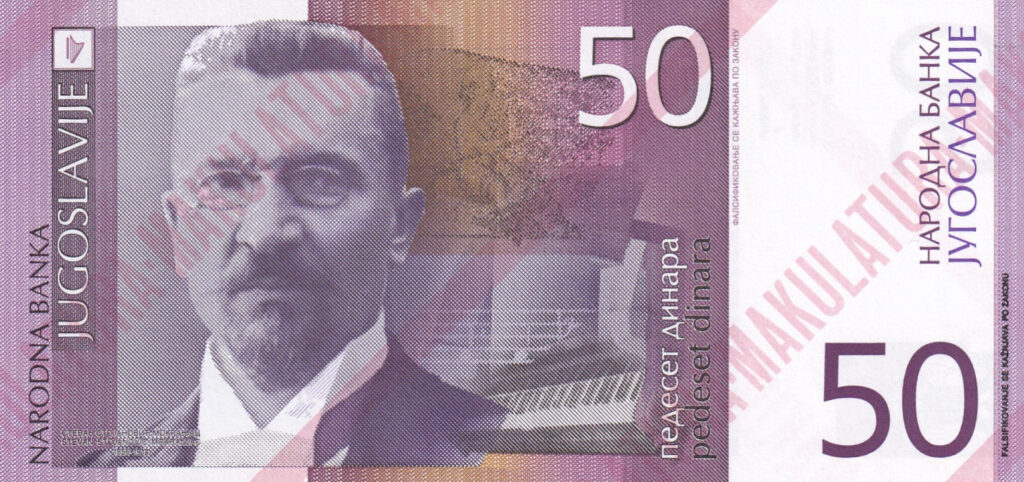 Jugoslawien – 50 – Dinara – 2000