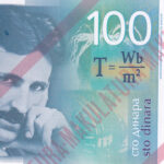 Jugoslawien 100 dinara 2000 Pick P.156 -Probedruck UNC Vorderseite