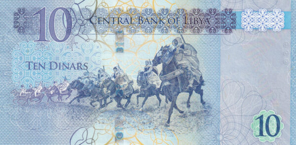 Libyen 10 Dinars 2015 Pick 82 UNC Vorderseite