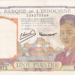Französisch-Indochina 1 Piastre ND (1932-1949) Pick 54e VF Vorderseite