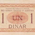 Jugoslawien 1 Dinar 1919 Pick P.012 XF Rückseite