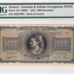 Griechenland 1000 Drachmai 1942 Pick 118 UNC Vorderseite